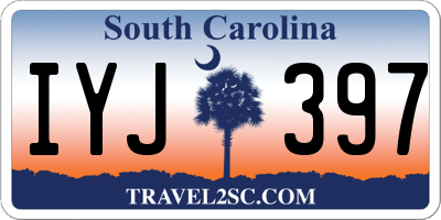 SC license plate IYJ397