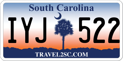 SC license plate IYJ522