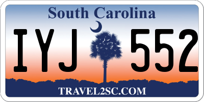 SC license plate IYJ552