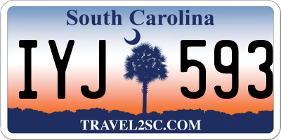 SC license plate IYJ593