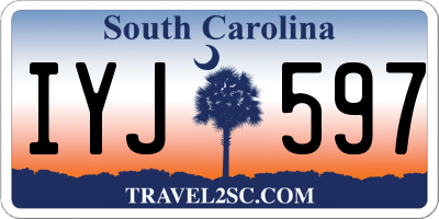 SC license plate IYJ597