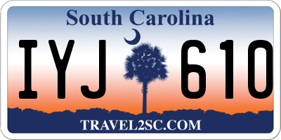 SC license plate IYJ610