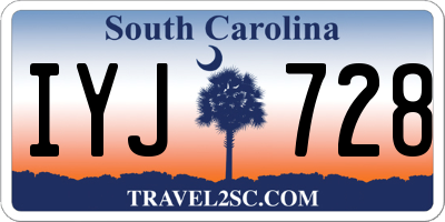 SC license plate IYJ728