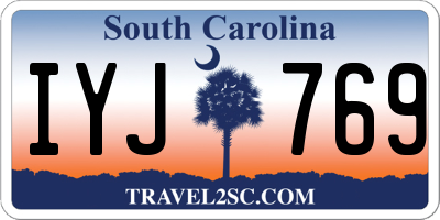 SC license plate IYJ769