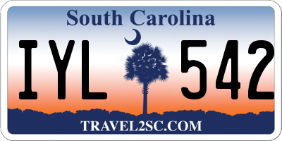 SC license plate IYL542