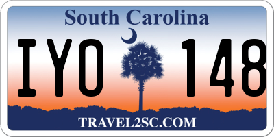 SC license plate IYO148