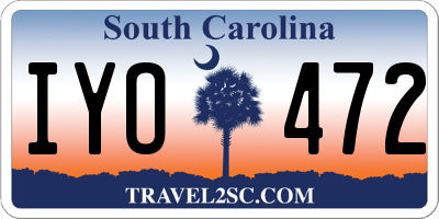 SC license plate IYO472