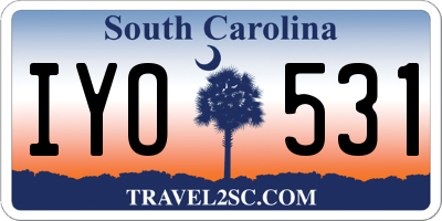 SC license plate IYO531