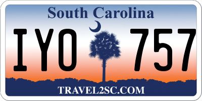 SC license plate IYO757