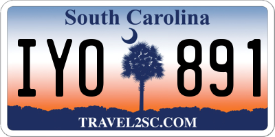 SC license plate IYO891