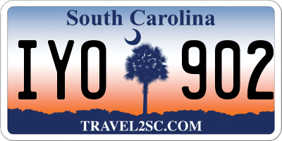 SC license plate IYO902