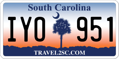 SC license plate IYO951