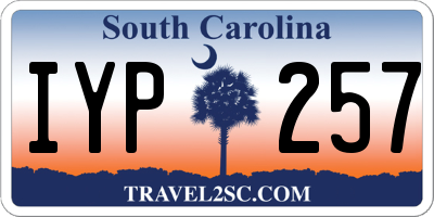 SC license plate IYP257