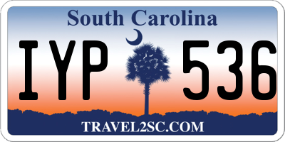 SC license plate IYP536