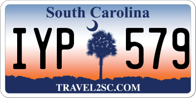 SC license plate IYP579