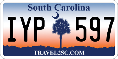 SC license plate IYP597
