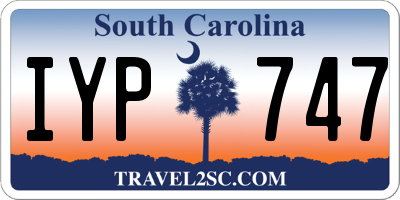 SC license plate IYP747