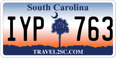 SC license plate IYP763