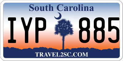 SC license plate IYP885