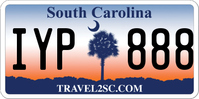 SC license plate IYP888