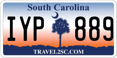 SC license plate IYP889