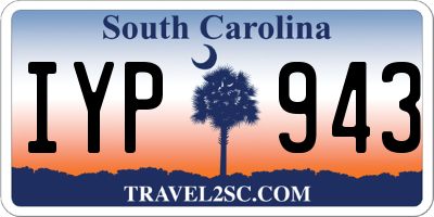SC license plate IYP943