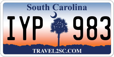 SC license plate IYP983