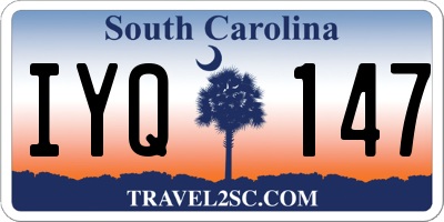 SC license plate IYQ147
