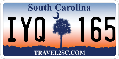 SC license plate IYQ165