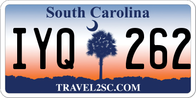 SC license plate IYQ262