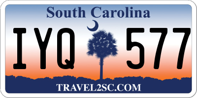 SC license plate IYQ577