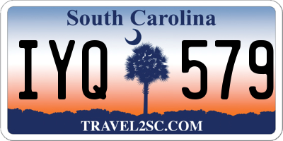 SC license plate IYQ579