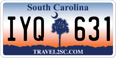 SC license plate IYQ631
