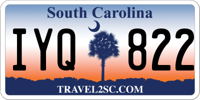 SC license plate IYQ822