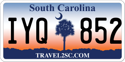SC license plate IYQ852