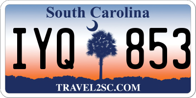 SC license plate IYQ853