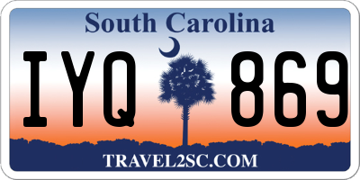 SC license plate IYQ869