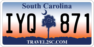 SC license plate IYQ871