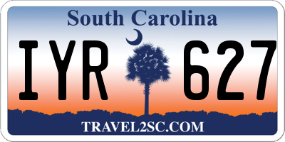 SC license plate IYR627