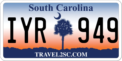 SC license plate IYR949