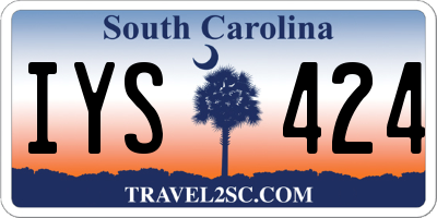 SC license plate IYS424