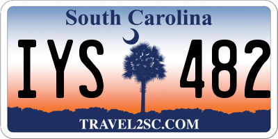 SC license plate IYS482