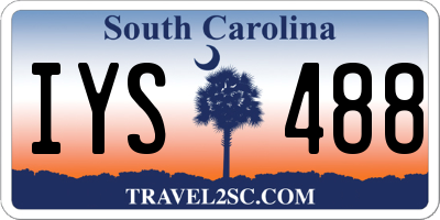 SC license plate IYS488