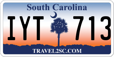 SC license plate IYT713