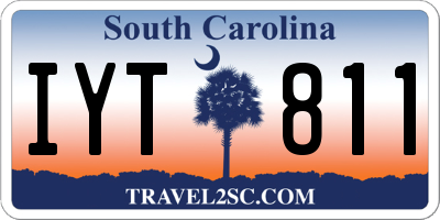 SC license plate IYT811