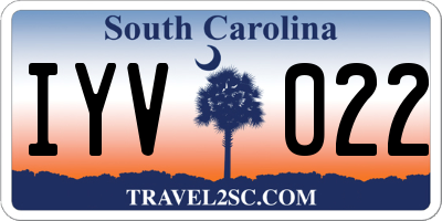 SC license plate IYV022