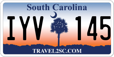 SC license plate IYV145