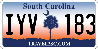 SC license plate IYV183