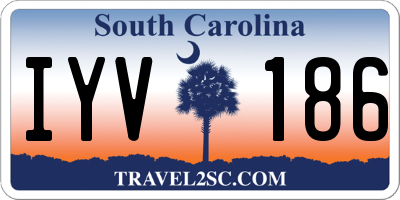 SC license plate IYV186