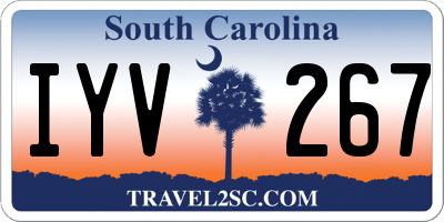 SC license plate IYV267
